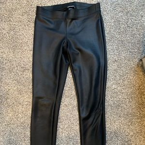Women’s small express leather leggings